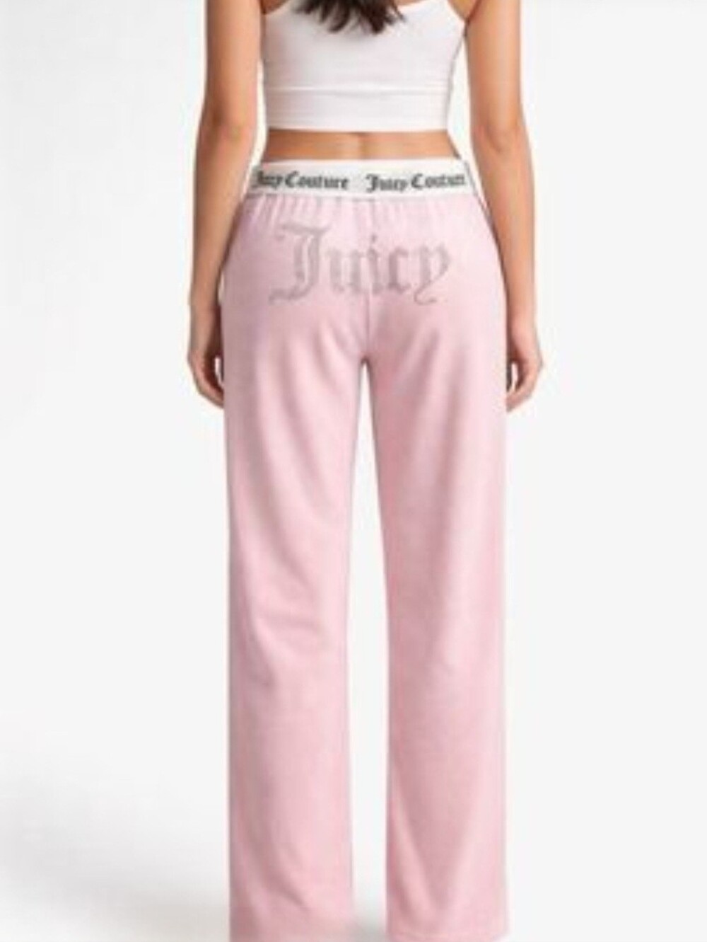 Juicy Couture Loungewear Pants Pink Velour Women's Large